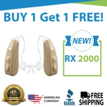 Load image into Gallery viewer, 🔥 Buy 1 Get 1 FREE Sale! Buy 1 Nano RX2000 Rechargeable Hearing Aid Get The Second Ear FREE! Get an Entire Pair for Only $397! NEW Color Options!