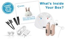 Load image into Gallery viewer, 🔥LIMITED TIME SPECIAL SALE! New Nano Sigma + Plus Wireless Hearing Aid Buy One And Get The Second Ear FREE! Plus Get FREE CIC Hearing Aid + Get a Free Charging Dock And Free Shipping For Only $997!