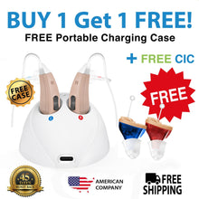 Load image into Gallery viewer, 🔥LIMITED TIME SPECIAL SALE! New Nano Sigma + Plus Wireless Hearing Aid Buy One And Get The Second Ear FREE! Plus Get FREE CIC Hearing Aid + Get a Free Charging Dock And Free Shipping For Only $997!